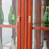 Sanjiang Mingju mahogany furniture African rosewood (scientific name: Hedgehog rosewood) wine cabinet solid wood new Chinese style living room wine cabinet display cabinet corner cabinet narrow gap storage storage cabinet O single length 50 width 40 floors high 28 total height 198CM