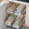JiaHangshou kitchen pull-out dish storage rack cabinet dish rack pull-out basket drawer-type dish draining rack 42cm combination pull-out dish rack + dish rack - Shun