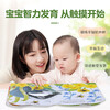 Bright and exquisite touch book - Little Rabbit Billy (Chinese and English bilingual) cognitive picture book for young children, children's enlightenment simulation touch touch book, 0-2 years old, baby picture book money saving card