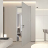 Oupai (OUPAI) Oupai wooden door bedroom door indoor wooden door room door paint-free solid wood composite door set door silent door no paint door and door frame a set of customized Jiangshan wooden door package installation 4F moonlight white complete set of doors double package door package + Oupai high-quality hardware + locks customized
