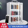 Mobile phone box storage box mobile phone safe box aluminum alloy with lock student wall hanging employee company meeting mobile phone storage box mobile phone storage cabinet 48-bit mobile phone safe box silver