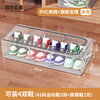 Forty Thousand Kilometers Shoe Box Shoe Storage Artifact Transparent Shoe Box Shoe Cabinet Put Boots Shoe Support Bed Bottom Foldable Steel Frame Shoe Rack