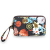 PSVORT cross-border fashion zipper long wallet key bag hand-wrapped fabric coin purse mobile phone bag manufacturer Y5516 black no specifications
