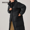 Skechers New Year's Gift Long Down Jacket Winter 2025 New Outerwear Coat Men's and Women's Same Style Jacket L425U107