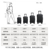 Jingsu suitcase women's boarding case trolley case men's suitcase lightweight student password suitcase 20 inches black