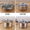 Yuanzu household tempered glass pot lid 32 wok 30 stainless steel steamer electric hot pot lid suitable for pot inner diameter 26.7-27.3cm27cm