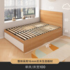 Qiuye Zhuifeng can customize children's double bed parent-child bed bedroom bed second child bed small apartment partition bed tatami twins single bed width 100 (bedside drawer) delivery in the city