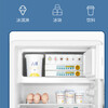Midea 116-liter single-door small refrigerator white retro dual-temperature refrigerated freezer living room office rental dormitory beauty home office small mini refrigerator BCD-116M