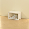 GOTO shoe box storage box installation-free all-in-one storage artifact transparent multi-layer plastic dust-proof simple acrylic storage box multi-functional folding storage shoe box 1 layer no wheels high transparent door panel