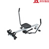 SEAN LEE new product super fat-burning simulated sculls hydraulic silent rowing machine home fitness equipment rowing machine silver large load-bearing_12 levels of resistance