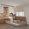 Quanyou (QUANU) Quanyou whole house customized tatami desk and bed integrated small apartment multi-functional storage children's room wardrobe customization 799/ (Tatami mats are not allowed, the specific amount is subject to the design plan)