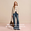 Sancai Sheep Wool 2025 Winter New Fragrant Wool Coat Round Neck Short Coat M Apricot M 160/84A
