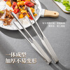Guangyi 316 stainless steel clip food clip kitchen steak clip barbecue clip barbecue clip large extended style GY1481