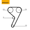 Continental engine timing belt set CT881K7 New Focus 1.6 EBO 1.5 Escort Fiesta 1.5