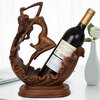 Shantou Lincun European-style creative beauty wine rack decoration living room wine cabinet Bogu rack decoration wine bottle storage wine bracket No. 4 dancing beauty wine rack