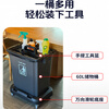 Baiyun Chaobao cleaning mobile food collection bucket truck canteen hotel restaurant kitchen household commercial multi-functional cleaning vehicle wheeled table collection tool cart large capacity four-wheel base garbage bin truck Chaobao mobile cleaning food collection bucket truck
