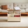 Lin's Home Liftable Mobile Coffee Table Living Room Home Small Apartment Cream Style Sofa Side Table UT3L-48 hours delivery