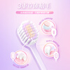 Lengsuanling Gum Protecting Small Wide Head Toothbrush High Density Soft Bristles Couple Pack (Soft Bristles Purple Yellow Color Randomly Delivered)