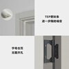 Oupai (OUPAI) Oupai wooden door bedroom door indoor wooden door room door paint-free solid wood composite door set door silent door no paint door and door frame a set of customized Jiangshan wooden door package installation 4F moonlight white complete set of doors double package door package + Oupai high-quality hardware + locks customized