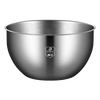 Fat Donglai 316 stainless steel basin food-grade vegetable washing and noodle beating egg home kitchen cold salad cooking basin straight 316 salad bowl 18cm deepened with scale