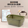 2025 New Drainage Basket Fruit Plate Living Room Coffee Table Rice Drainage Basket Kitchen Household Double-layered Sink Basin Large Big Mac Large Double-layered Drainage Basket Olive Green Weight Approximately 730g