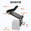 MIXSAS car driving recorder rear camera adhesive fixed folding bracket adjustable angle reversing image bracket foldable bracket black screwdriver free