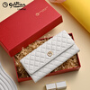 GOLDLION G+ Goldlion Women's Wallet Long 2025 Summer New Genuine Leather Multifunctional Wallet Fashion Popular Clutch Women Fashion Black 10 Card Slots