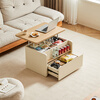 Lin's Home Liftable Mobile Coffee Table Living Room Home Small Apartment Cream Style Sofa Side Table UT3L-48 hours delivery