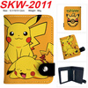 Pokémon peripheral vertical snap wallet full color cute Pikachu print multi-layered coin purse SKW-2015