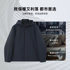 K-Boxing Men's Water-Repellent Autumn and Winter Business Casual Hooded Short Jacket NKDN3362 Black M