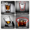 Bincoo double-layer coffee cup tasting cup anti-scalding espresso cup milk coffee ice American cup high-value glass cup