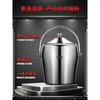Epden Germany imported quality double-layer stainless steel ice bucket commercial bar ktv champagne beer bucket ice storage bucket sanded / round ice bucket
