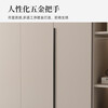 Feimuda wardrobe bedroom simple modern minimalist two-door light luxury style installation-free storage solid wood storage cabinet customization 1.2 meters three-door main cabinet
