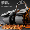Jingyan four-wheel abdominal fitness wheel, automatic rebound elbow support, abdominal muscle wheel, crunch trainer, abdominal muscle training tool, belly reduction fitness device, 2025 new 4-wheel, 6-elbow support - black, smart app mobile phone interconnection, free black balance pad + kneeling pad, next day delivery