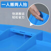 Yayue plastic turnover box with lid thickened logistics box industrial storage and organization box transfer plastic basket rectangular material box with lid 510*350*240mm