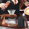 Mongdio hand brewing coffee pot set hand grinding coffee machine hand grinding storage stand coffee utensil complete set second generation stand hand brewing 10 pieces - black steel core model