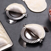 Luluo's new special tool for making dumplings, stainless steel household dumpling machine, dumpling mold, 304 small dumpling maker, oil brush + filling spoon