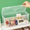 Mobile phone case storage box with cover, dust-proof and transparent storage box, flip-top postcard, photo and peripheral storage box, medium rectangular storage box