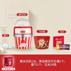 Coca-Cola Popcorn Machine Children's Day Gift Birthday Fully Automatic Small Household Corn Popcorn Kitchen Appliance Popcorn Machine + 24 Bags of Corn + Metal Bucket *1