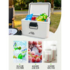 Bingtu New Product Outdoor Insulated Box Refrigerator Commercial Stall Camping Car Cooling Ice Bag Portable Mobile Ice 4L Pure White_Free Ice Bags*6+Graffiti Stickers+Long-lasting Cooling for 24 Hours