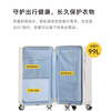 Kangaroo (KANGAROO) wide trolley suitcase, large capacity 37-open student durable trolley case, good-looking and lightweight five-wheel sit-down suitcase, shell white - double-layer explosion-proof zipper - usb - cup holder 26 inches for double travel double closed lining