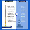 Caterpillar mop chenille flat household water-absorbent large one-mop wooden floor tile wet mopping artifact blue Say goodbye to bending down and laborious. 50CM easy and labor-saving 150CM telescopic rod + one cloth