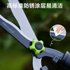 Deli green pruning branch scissors, large scissors, lawn flowers, hedge garden scissors, sapling scissors for fruit tree scissors, wave blade non-slip hedge shears 600mm