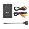 4.5G VTX/VRX image transmission 16CH FPV long-distance transmission aerial wireless audio and video transmitter receiver VRX