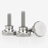 Xuanying 304 stainless steel high head knurled hand screw GB834 hand step screw bolt M2.5M3M4M5 M4*14 (5 pieces)