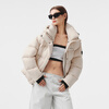 Tambor Puff Down Jacket Women's Short Hooded Silhouette Winter Warm Jacket 5530338Z Pearl Off-White 165
