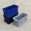 Extra high turnover box plastic rectangular compartment box parts box with lid detachable car storage screw box tool box new three grids 450x220x210MM+grey