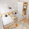 Qiuye Zhuifeng can customize children's double bed parent-child bed bedroom bed second child bed small apartment partition bed tatami twins single bed width 100 (bedside drawer) delivery in the city