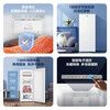 Haier freezer household vertical new level energy-saving drawer-type small freezer deep-freezing quick-frozen seafood freezer refrigerated small freezer 138 liters + air-cooled frost-free + black gold purification antibacterial + electronic temperature control