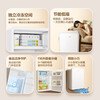 Midea 116-liter single-door small refrigerator white retro dual-temperature refrigerated freezer living room office rental dormitory beauty home office small mini refrigerator BCD-116M